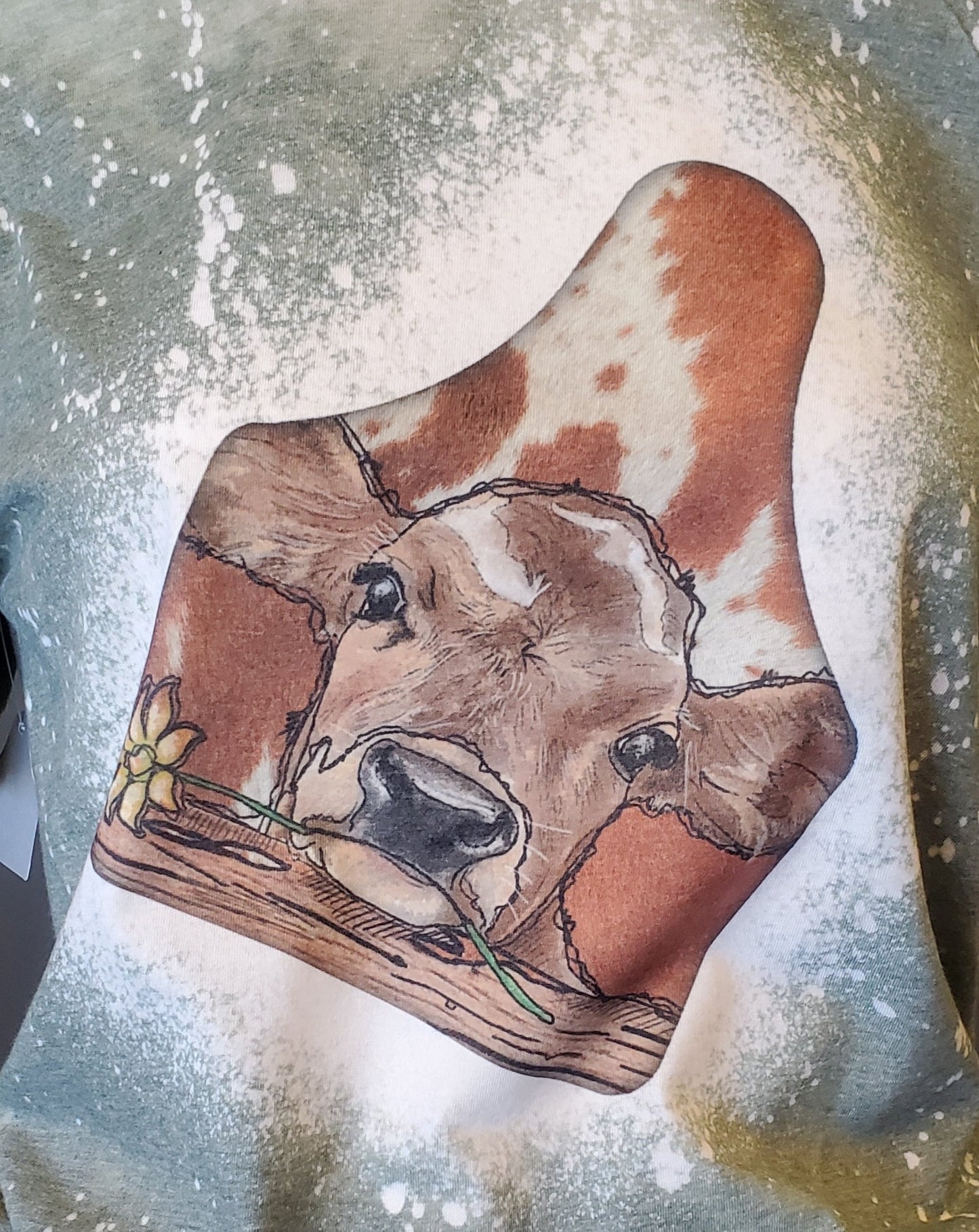 BROWN CALF COW TAG