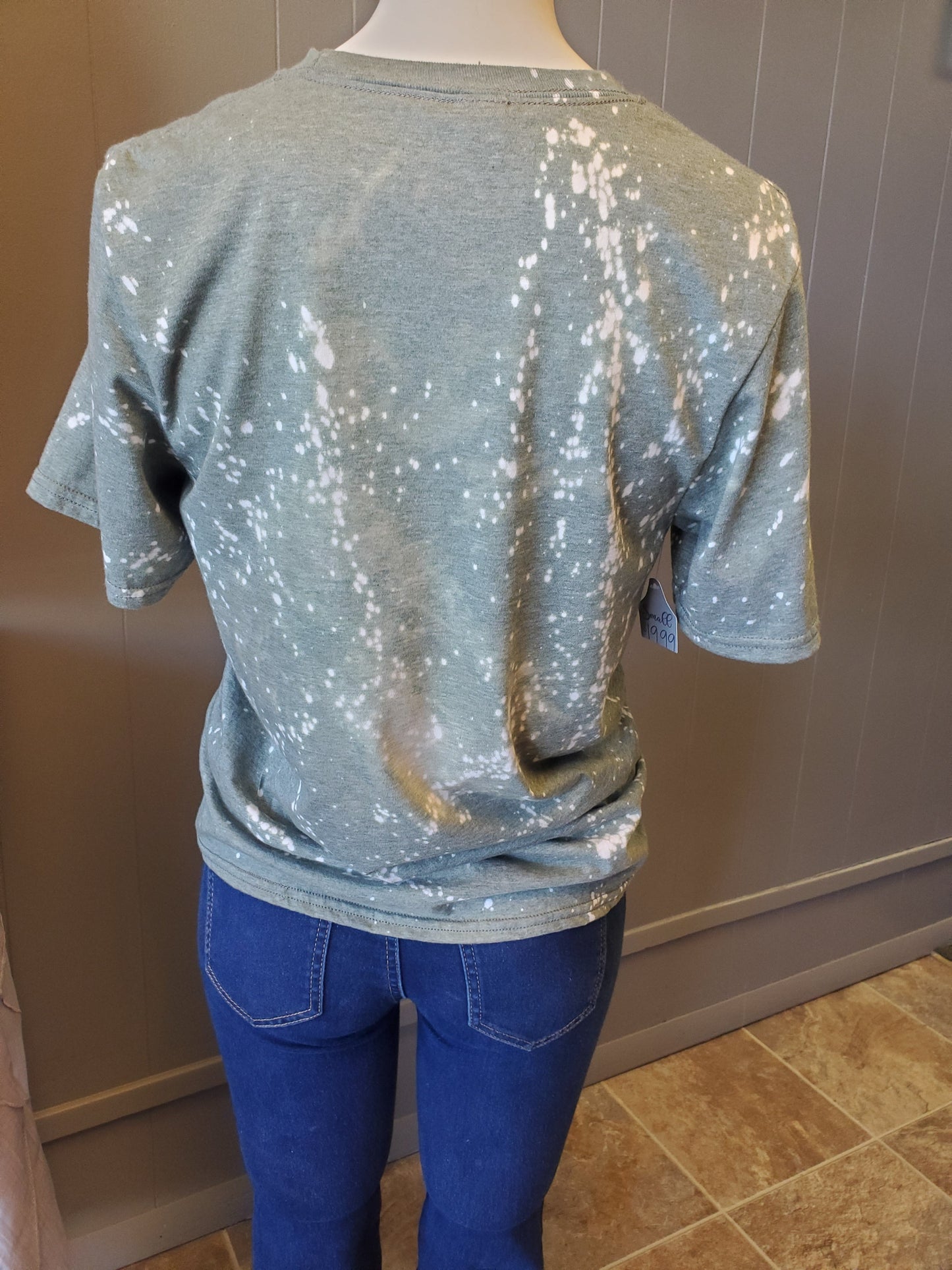 Cow Tag Bleached T-Shirt