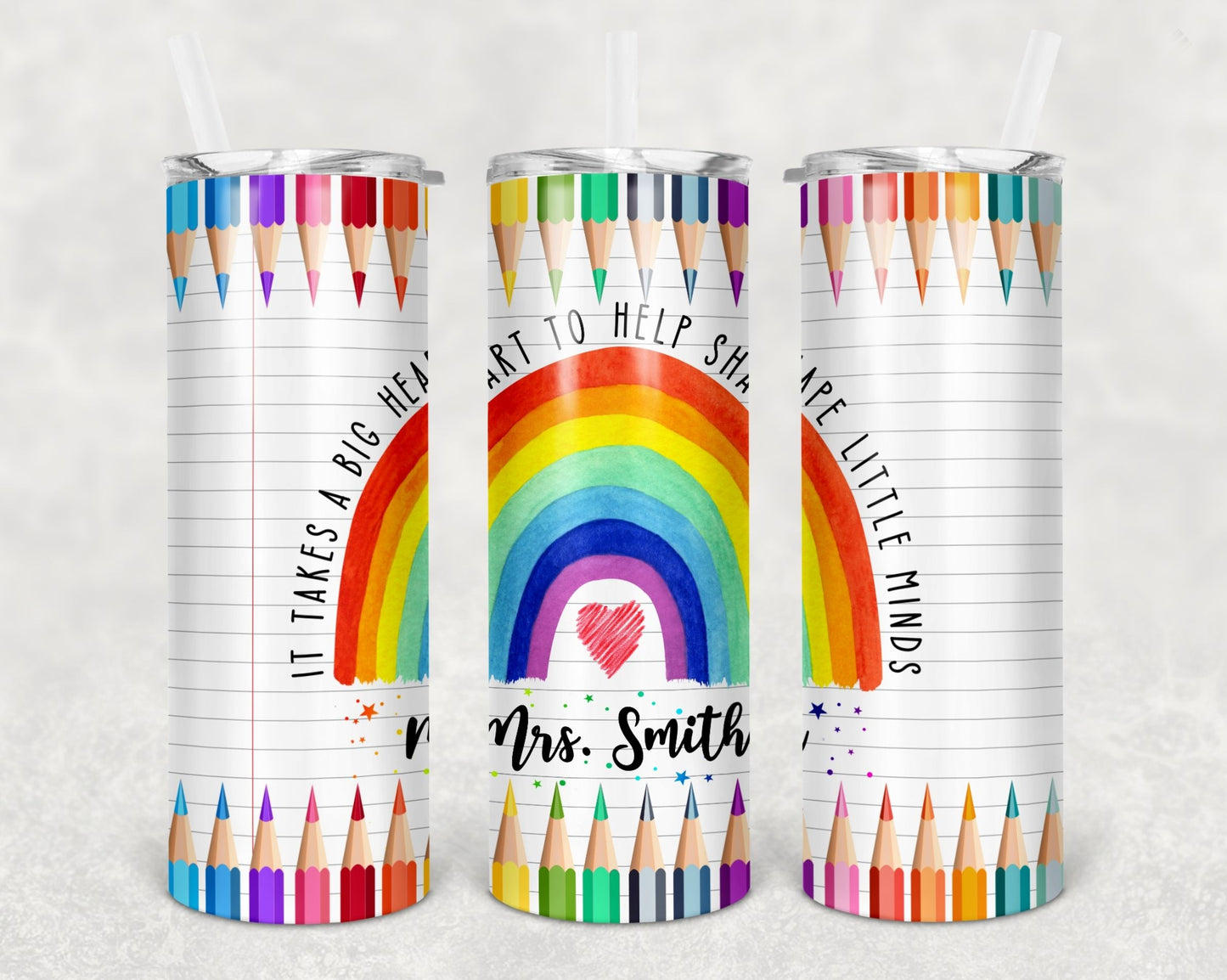 Rainbow Inspirational Teacher Tumbler | Teacher | Teaching | #Teacherlife | Teacher Quotes | Gift | Teacher Appreciation