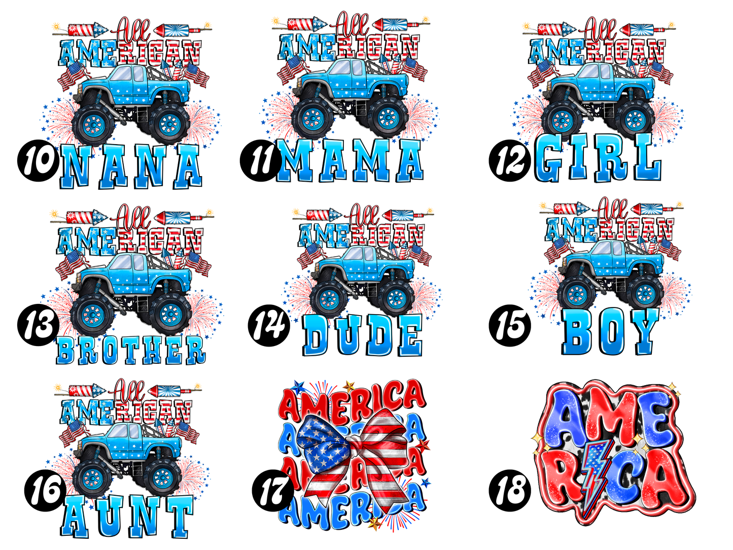 DESIGN CHOICES 4TH OF JULY