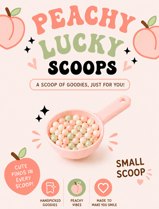 LARGE PEACHY LUCKY SCOOPS