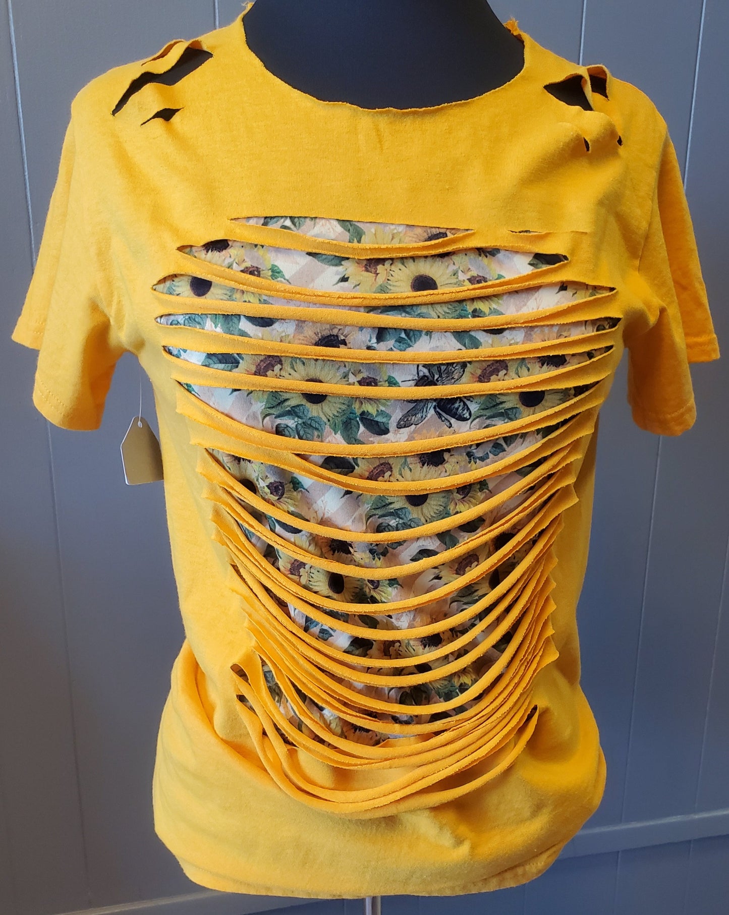 Sunflower & Bee's Ripped Bleached T-Shirt