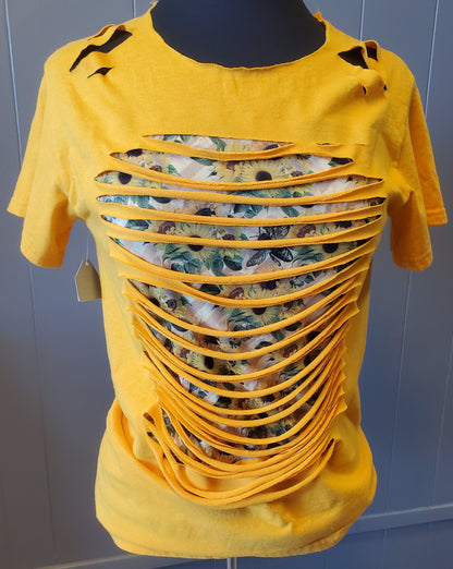 Sunflower & Bee's Ripped Bleached T-Shirt