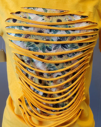 Sunflower & Bee's Ripped Bleached T-Shirt