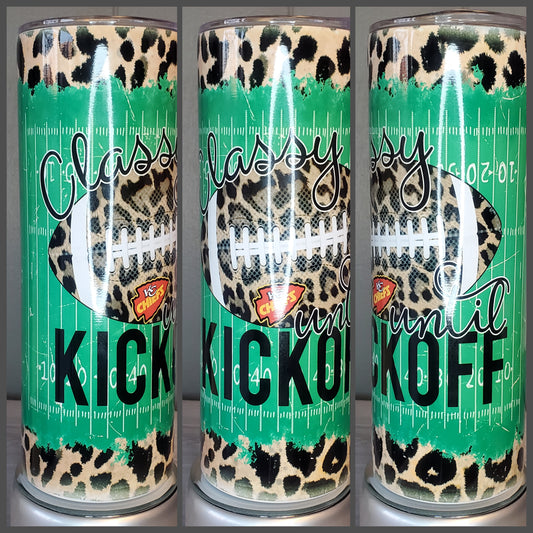 KC Chiefs Classy Until Kickoff Tumbler