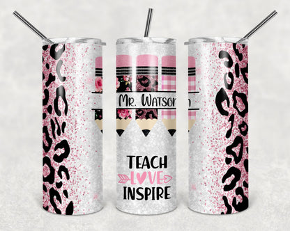 Rainbow Inspirational Teacher Tumbler | Teacher | Teaching | #Teacherlife | Teacher Quotes | Gift | Teacher Appreciation