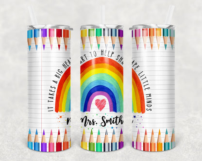 Rainbow Inspirational Teacher Tumbler | Teacher | Teaching | #Teacherlife | Teacher Quotes | Gift | Teacher Appreciation